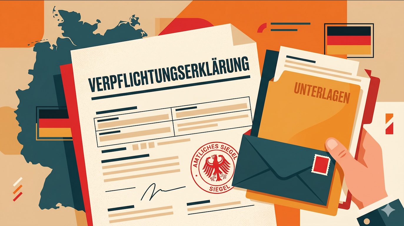 На прошлой неделе ходил делать Verpflichtungserklärung (поручительство)